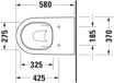 Picture of D-Neo Floorstanding toilet White High Gloss 580 mm