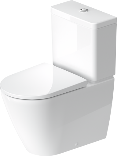 Picture of D-Neo Toilet close-coupled White High Gloss 650 mm