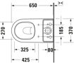 Picture of D-Neo Toilet close-coupled White High Gloss 650 mm