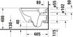 Picture of D-Neo Wall-mounted toilet White High Gloss 540 mm 257709