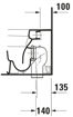 Picture of DuraStyle Floorstanding toilet White High Gloss 575 mm