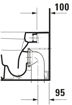 Picture of DuraStyle Floorstanding toilet White High Gloss 575 mm