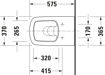 Picture of DuraStyle Floorstanding toilet White High Gloss 575 mm