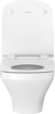 Picture of DuraStyle Wall-mounted toilet White High Gloss 540 mm 253809