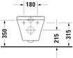 Picture of DuraStyle Wall-mounted toilet White High Gloss 540 mm 253809