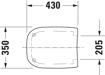 Picture of Duravit D-Code Standard Toilet Seat