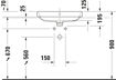 Picture of Happy D.2 Plus Washbowl Anthracite Matt 600 mm