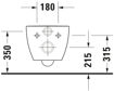 Picture of Happy D.2 Wall-mounted toilet White High Gloss 540 mm