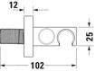 Picture of Showers & Accessoires wall outlet Chrome High Gloss