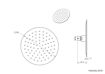 Picture of Cobra Seine Round Shower Head 200 mm (Matt Black)