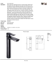 Picture of Cobra Seine Tall Basin Mixer (Matt Black)
