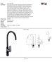 Picture of Cobra Seine Sink Mixer (Matt Black)