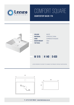Picture of COMFORT SQUARE COUNTER TOP BASIN 1 TAP HOLE