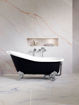 Picture of Victoria + Albert Shropshire Freestanding Oval Bath with Quarrycast feet 1537 x 750