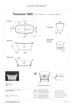 Picture of Victoria + Albert Toulouse Freestanding Oval Bath 1815 x 800