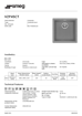 Picture of SMEG GRANITE SINGLE BOWL INSERT SINK 380 x 440 x 210 mm GREY