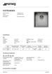 Picture of SMEG MIRA SGL BWL U-MOUNT SINK 382 x 442 (INOX)