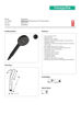 Picture of ACTIVERA S HAND SHOWER 95 1JET ECOSMART BLACK