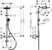Picture of ACTIVERA S SHOWERPIPE 240 1JET ECOSMART PLUS ECOSTAT FINE VARI BLACK