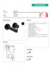 Picture of FINORIS 2-H BASIN MIXER CONCEALED 165 MATT BLACK