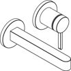 Picture of FINORIS 2-H BASIN MIXER CONCEALED 165 MATT BLACK