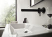 Picture of FINORIS 2-H WALL BASIN MIXER CONCEALED 225 MATT BLACK