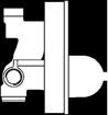 Picture of Hansgrohe Basic Set for Single Lever Bath / Shower Diverter Mixer