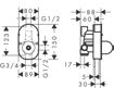 Picture of Hansgrohe Basic Set for Single Lever Bath / Shower Diverter Mixer
