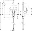 Picture of Hansgrohe Decor Kitchen Mixer 280 with Swivel Spout