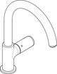 Picture of Hansgrohe Vernis Blend Kitchen Mixer 260 M35 1 Jet (Matt Black)