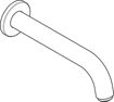 Picture of Hansgrohe Vernis Blend Bath Spout (Matt Black)