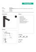 Picture of Hansgrohe Vernis Blend Tall 190 mm Basin Mixer (Matt Black)
