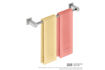 Picture of Bathroom Butler 8570 Single Rail 430 mm Brushed