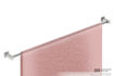 Picture of Bathroom Butler 8578 Single Towel Rail 1100 mm Brush