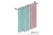 Picture of Bathroom Butler 8582 Double Towel Rail 650 mm Polished