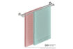 Picture of Bathroom Butler 8585 Double Towel Rail 800 mm Brush