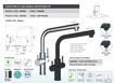 Picture of CLEVER PURE UF 3-WAY SINGLE LEVER KITCHEN FAUCET CP CHROME